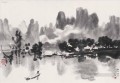 徐北紅川の風景古い中国の墨